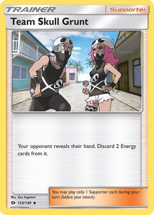 Team Skull Grunt (133/149) [Sun & Moon: Base Set] Reverse Holofoil