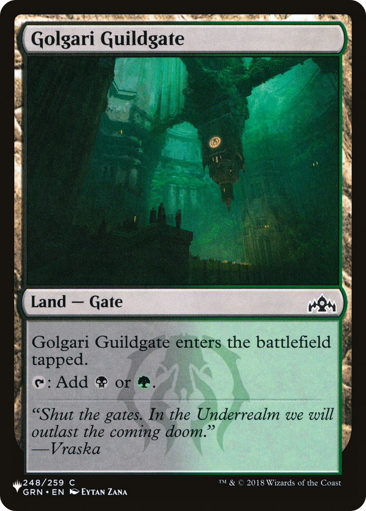 Golgari Guildgate  [The List Reprints]