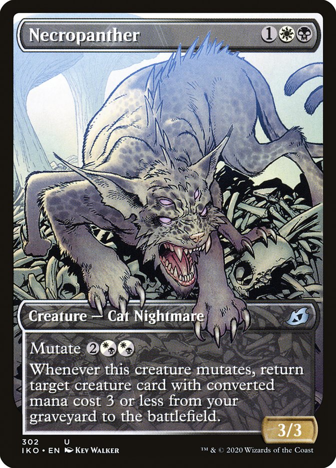 Necropanther (Showcase) [Ikoria: Lair of Behemoths] Foil