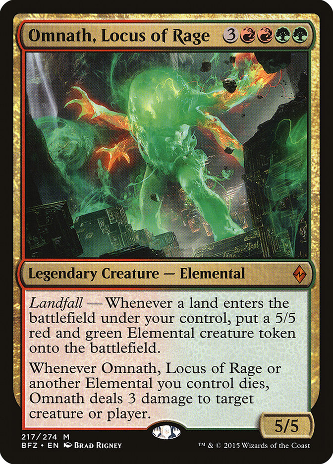 Omnath, Locus of Rage [Battle for Zendikar] Foil