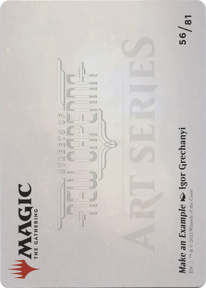 Make an Example // Make an Example  [New Capenna Art Series] (Borderless) Foil