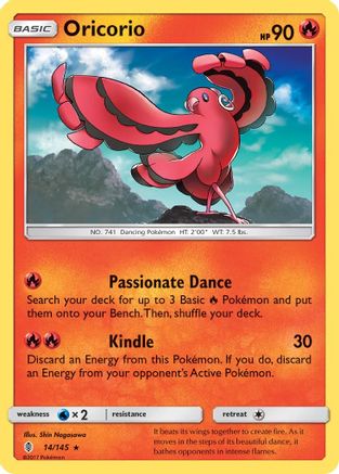 Oricorio (14/145) [Sun & Moon: Guardians Rising] Reverse Holofoil