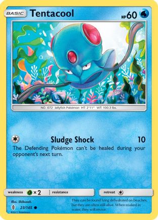 Tentacool (23/145) [Sun & Moon: Guardians Rising] Reverse Holofoil