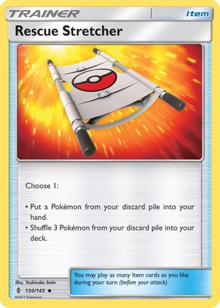 Rescue Stretcher (130/145) [Sun & Moon: Guardians Rising] Reverse Holofoil