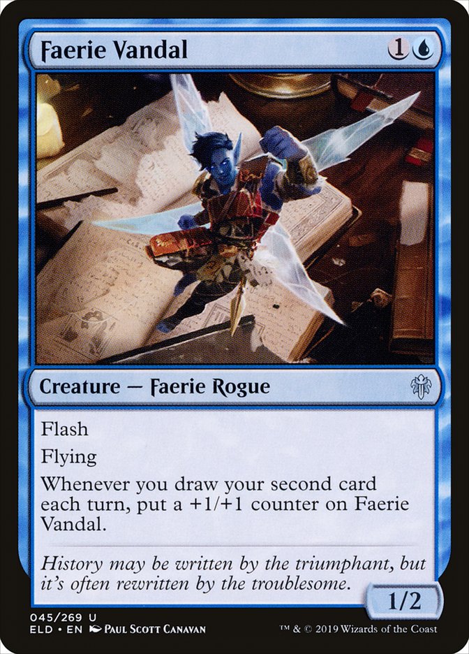Faerie Vandal [Throne of Eldraine] Foil