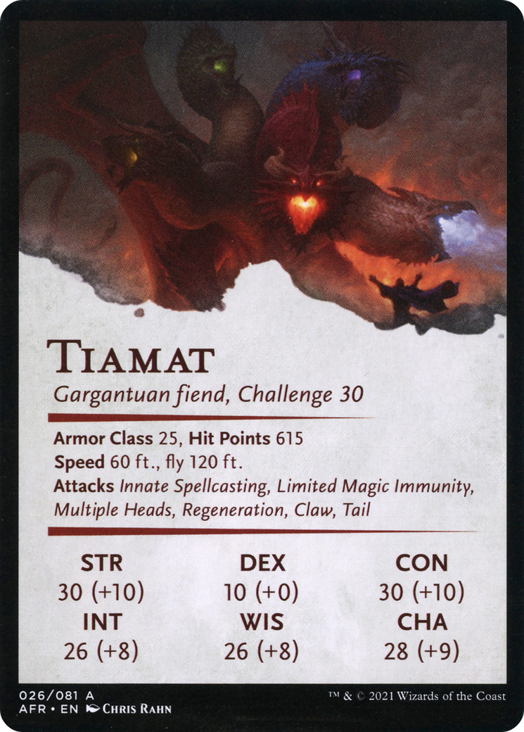 Tiamat // Tiamat  [Adventures in the Forgotten Realms Art Series] (Borderless)