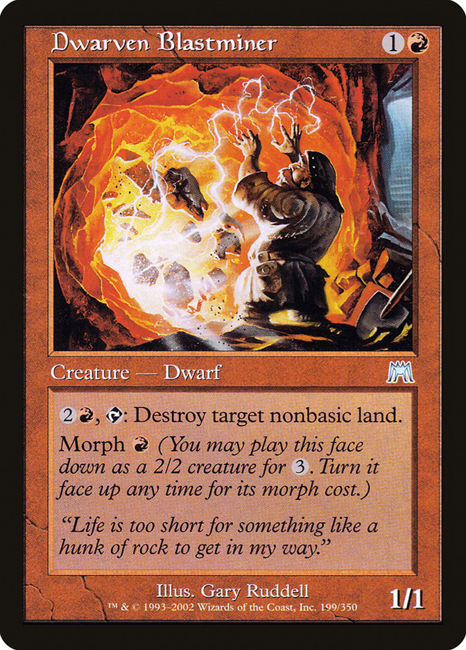 Dwarven Blastminer [Onslaught] Foil