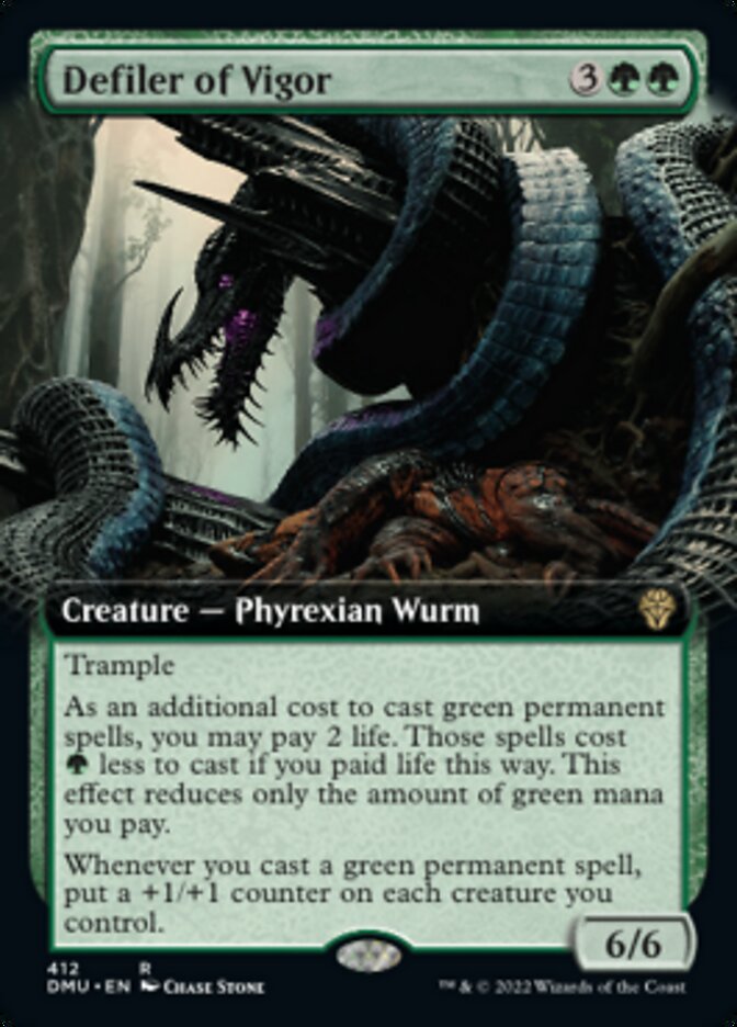 Defiler of Vigor (Extended Art) [Dominaria United] Foil