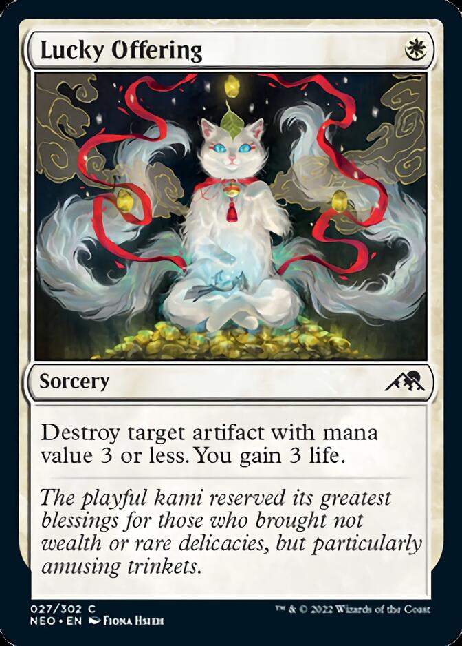 Lucky Offering [Kamigawa: Neon Dynasty] Foil
