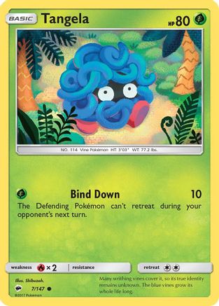Tangela (7/147) [Sun & Moon: Burning Shadows] Reverse Holofoil
