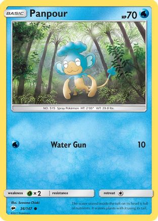 Panpour (36/147) [Sun & Moon: Burning Shadows] Reverse Holofoil