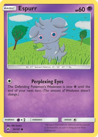 Espurr (59/147) [Sun & Moon: Burning Shadows] Reverse Holofoil