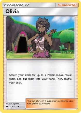 Olivia (119/147) [Sun & Moon: Burning Shadows] Reverse Holofoil