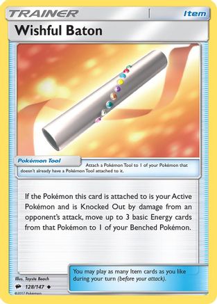 Wishful Baton (128/147) [Sun & Moon: Burning Shadows] Reverse Holofoil