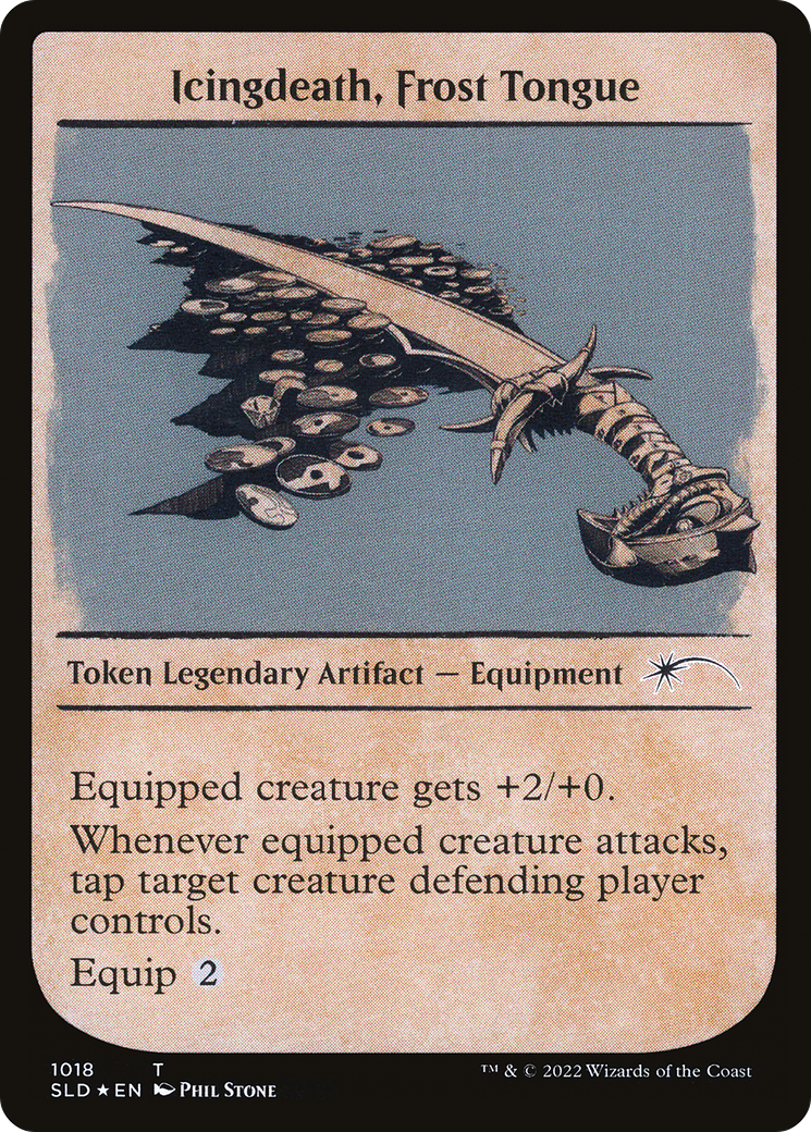 Icingdeath, Frost Tongue Token (Showcase)  [Secret Lair Drop]: (Showcase) Foil