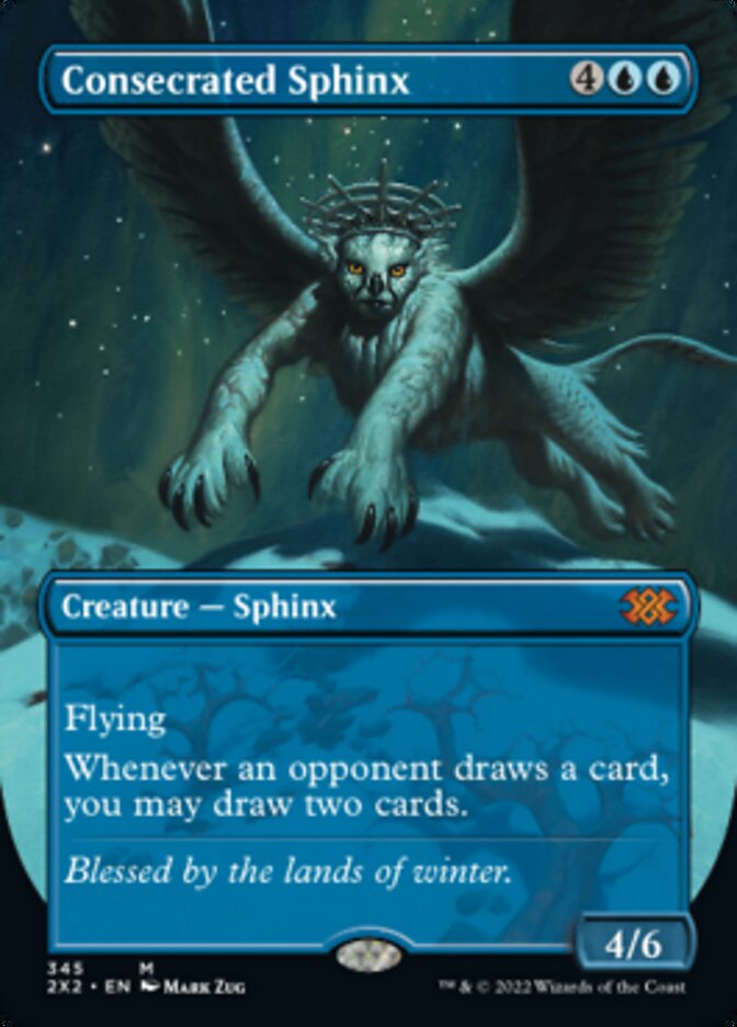 Consecrated Sphinx (Borderless Alternate Art) [Double Masters 2022] Foil