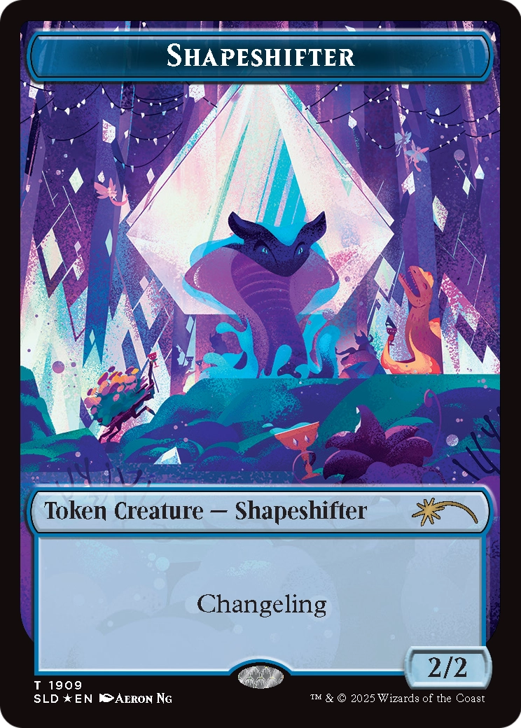 Shapeshifter Token (1909) (Double Rainbow Foil)  [Secret Lair Drop] Foil