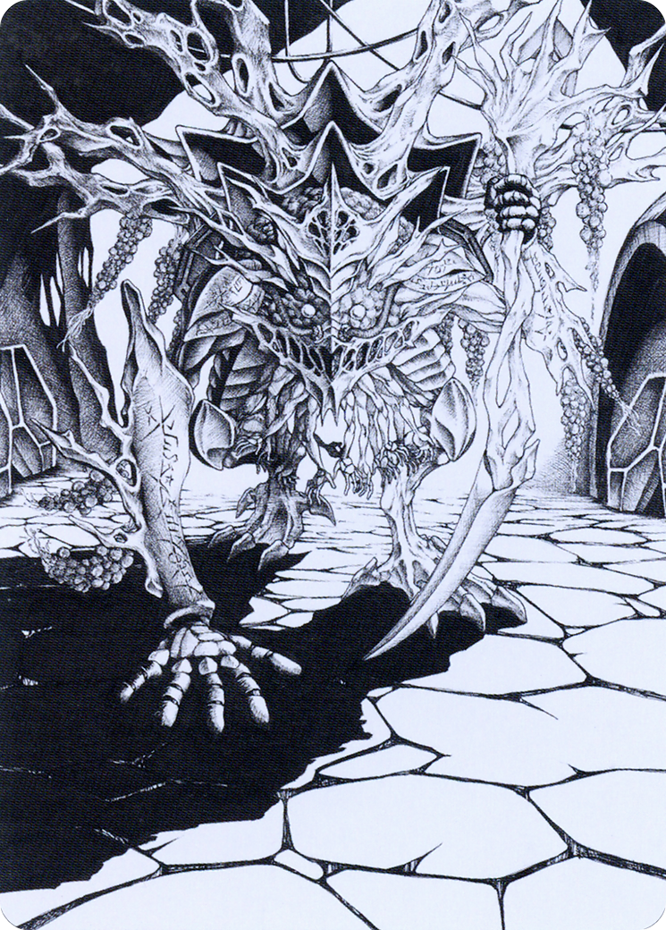 Thrun, Breaker of Silence // Thrun, Breaker of Silence  [Phyrexia: All Will Be One Art Series] (Borderless) Foil