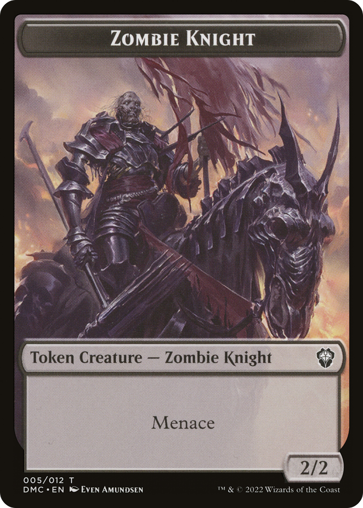 Zombie Knight  [Dominaria United Commander Tokens]
