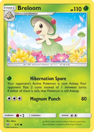 Breloom (5/73) [Sun & Moon: Shining Legends] Reverse Holofoil