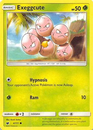Exeggcute (4/111) [Sun & Moon: Crimson Invasion] Reverse Holofoil