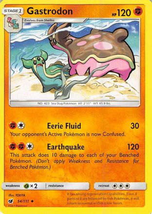 Gastrodon (54/111) [Sun & Moon: Crimson Invasion] Reverse Holofoil