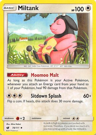 Miltank (78/111) [Sun & Moon: Crimson Invasion] Reverse Holofoil