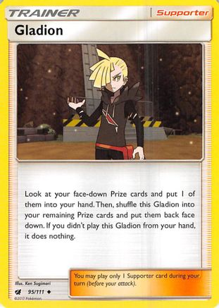 Gladion (95/111) [Sun & Moon: Crimson Invasion] Reverse Holofoil