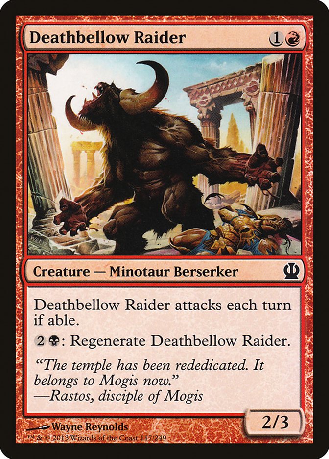 Deathbellow Raider [Theros] Foil