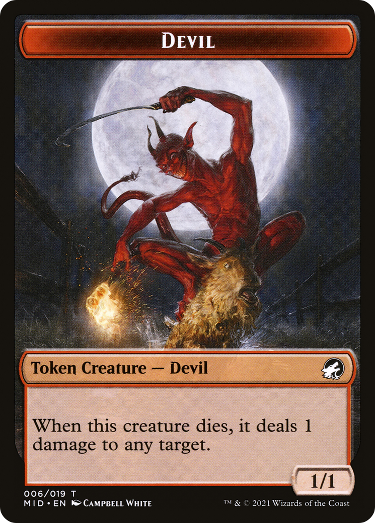 Devil  [Innistrad: Midnight Hunt Tokens] Foil