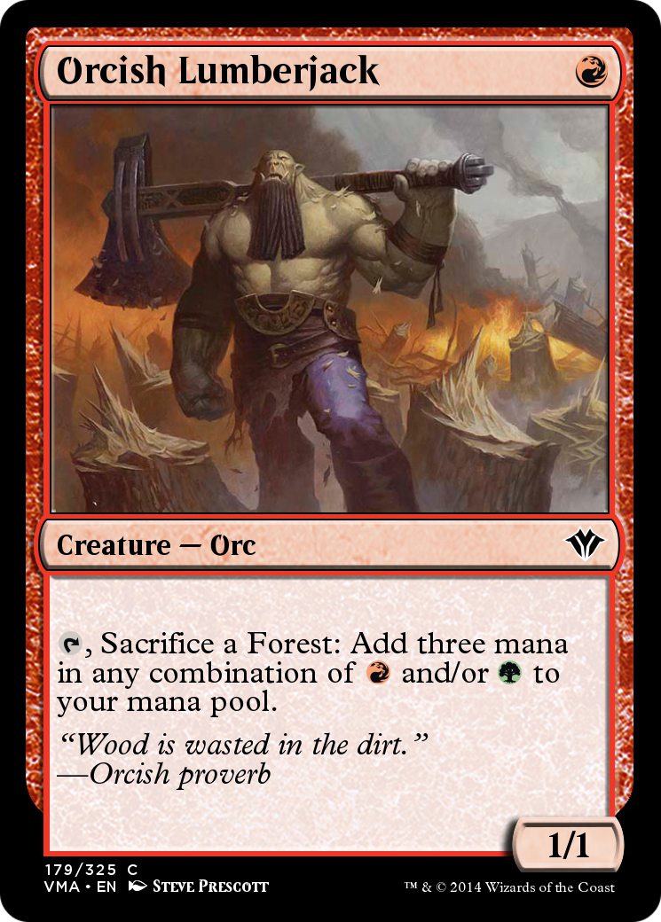 Orcish Lumberjack  [Vintage Masters] Foil