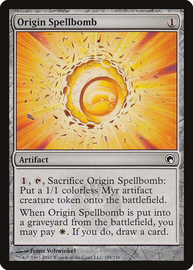 Origin Spellbomb [Scars of Mirrodin] Foil