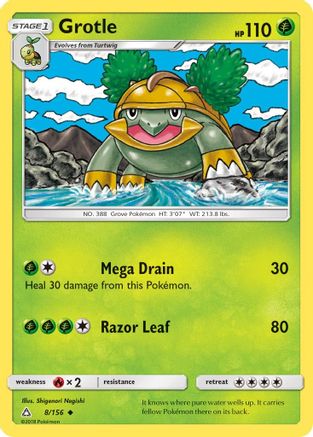 Grotle (8/156) [Sun & Moon: Ultra Prism] Reverse Holofoil