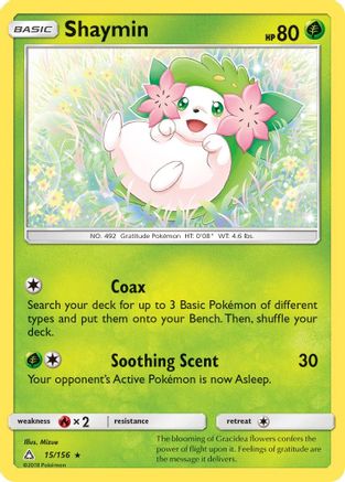 Shaymin (15/156) [Sun & Moon: Ultra Prism] Reverse Holofoil