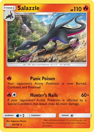 Salazzle (26/156) [Sun & Moon: Ultra Prism] Reverse Holofoil