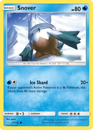 Snover (37/156) [Sun & Moon: Ultra Prism] Reverse Holofoil