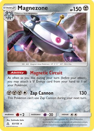 Magnezone (83/156) [Sun & Moon: Ultra Prism] Reverse Holofoil