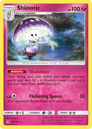 Shiinotic (93/156) [Sun & Moon: Ultra Prism] Reverse Holofoil