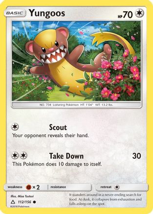 Yungoos (112/156) [Sun & Moon: Ultra Prism] Reverse Holofoil
