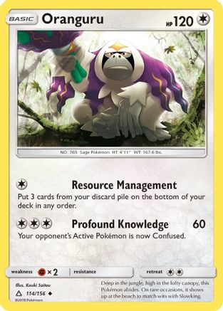 Oranguru (114/156) [Sun & Moon: Ultra Prism] Reverse Holofoil