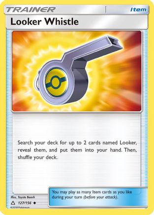 Looker Whistle (127/156) [Sun & Moon: Ultra Prism] Reverse Holofoil