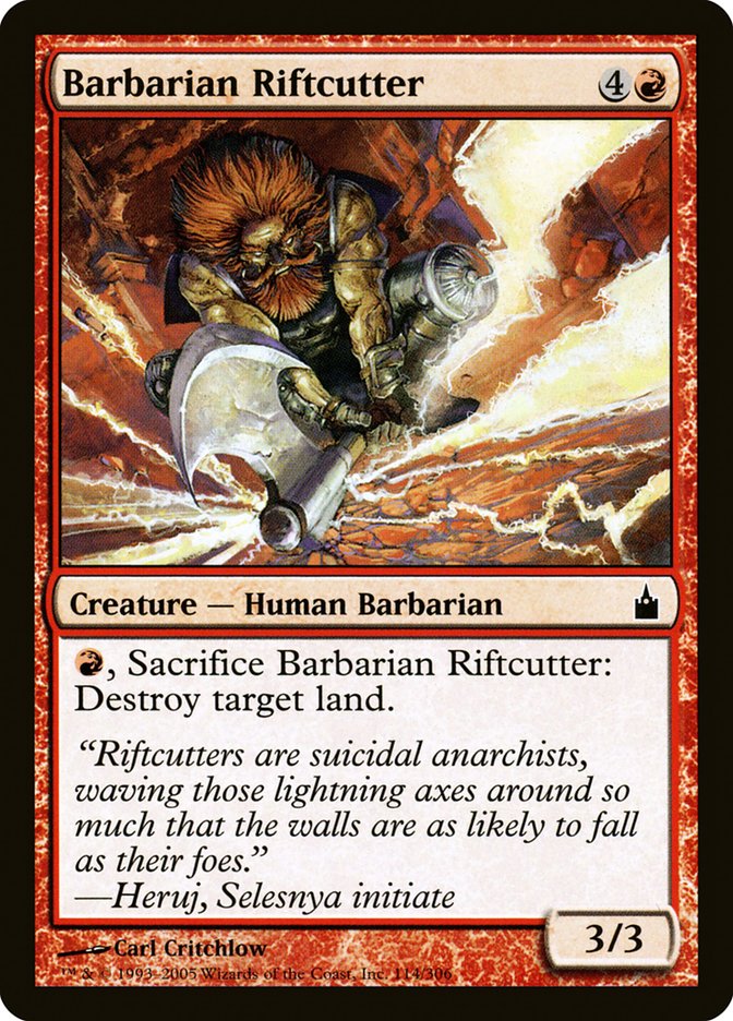 Barbarian Riftcutter [Ravnica: City of Guilds] Foil