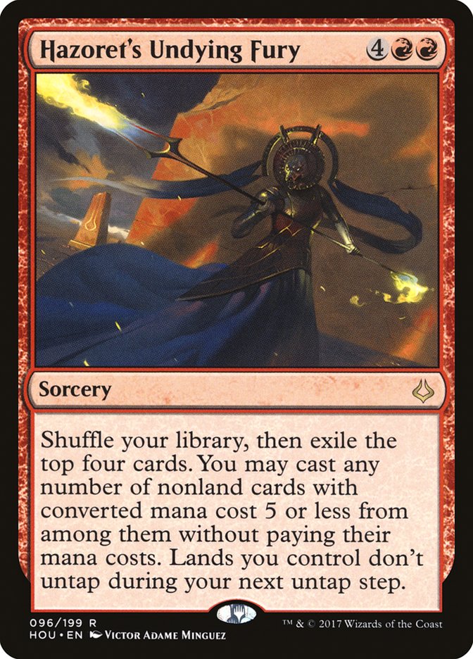 Hazoret's Undying Fury [Hour of Devastation] Foil