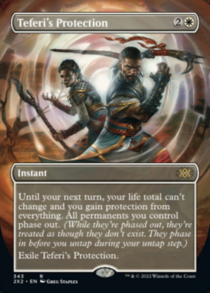 Teferi's Protection (Borderless Alternate Art) [Double Masters 2022] Foil