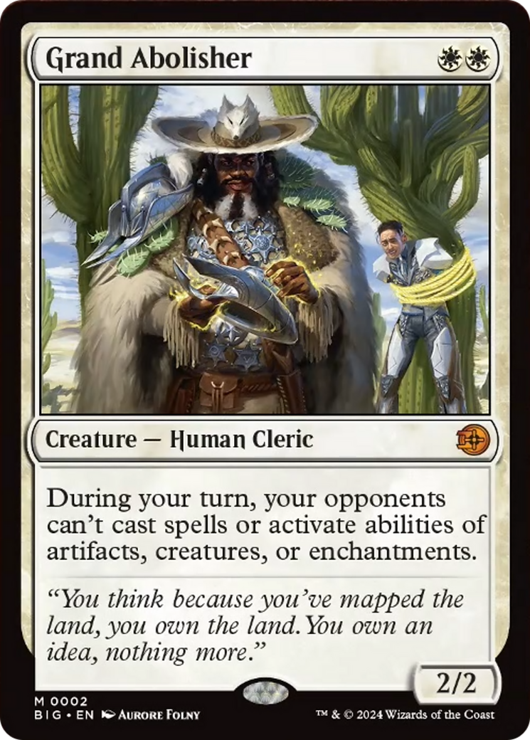 Grand Abolisher [Outlaws of Thunder Junction: The Big Score] Foil