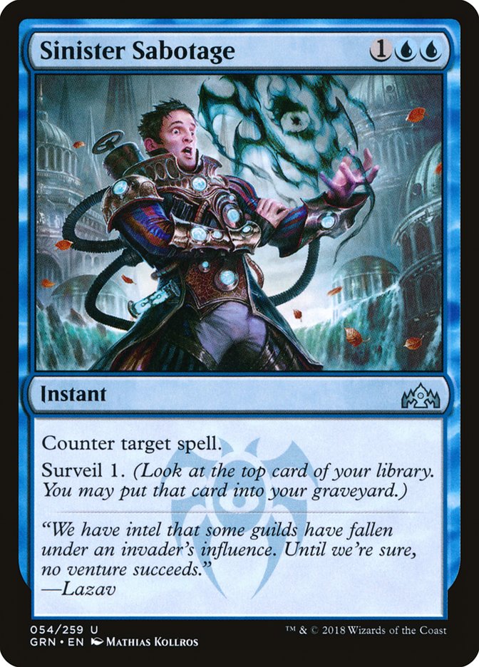Sinister Sabotage [Guilds of Ravnica] Foil