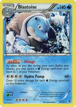 Blastoise (16/101) (Cosmos Holo) (Blister Exclusive) [Black & White: Plasma Blast] Holofoil