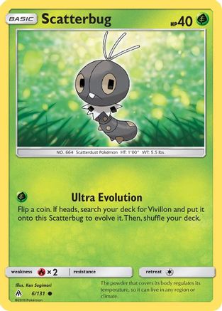 Scatterbug (6/131) [Sun & Moon: Forbidden Light] Reverse Holofoil