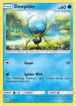 Dewpider (32/131) [Sun & Moon: Forbidden Light] Reverse Holofoil