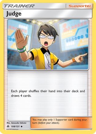 Judge (108/131) [Sun & Moon: Forbidden Light] Reverse Holofoil